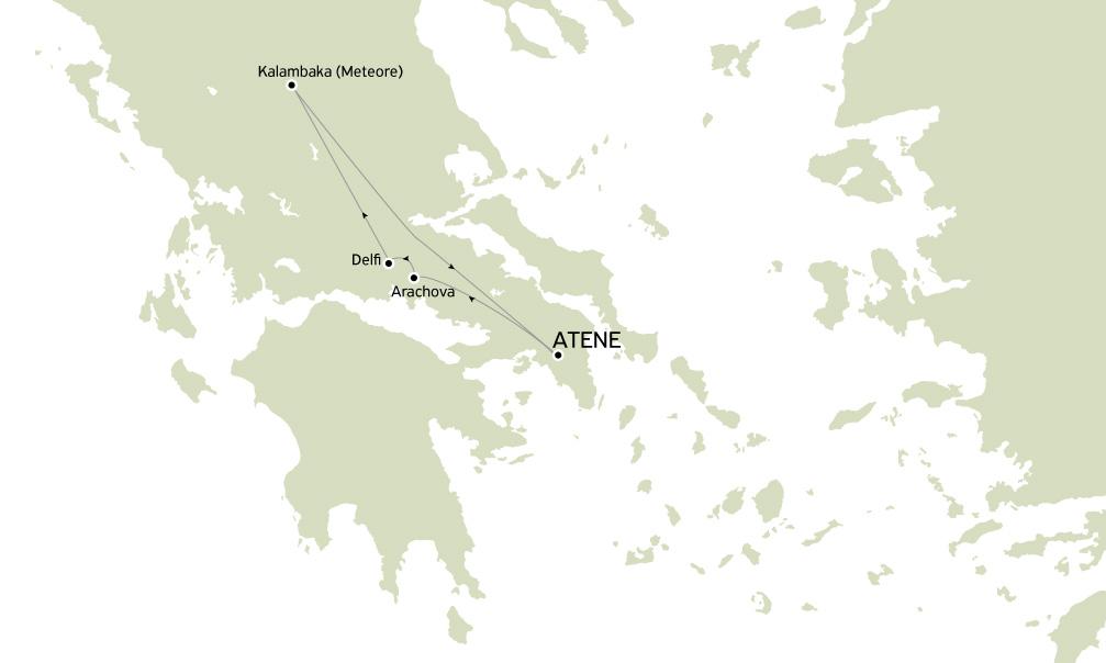 Tour Atene Delfi Meteore + Isole Cicladi Paros Santorini - solo soggiorno 