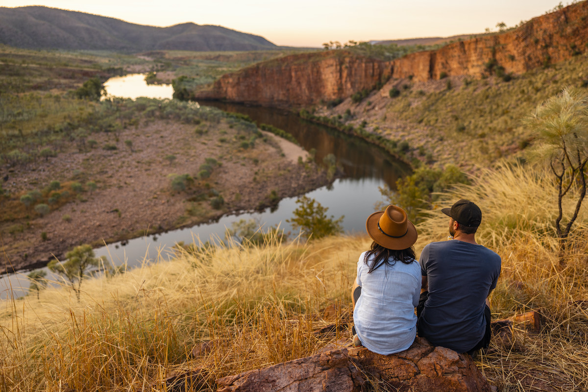 Zebedee Springs terme naturali a El Questro Station nel Kimberley del Western Australia, Australia